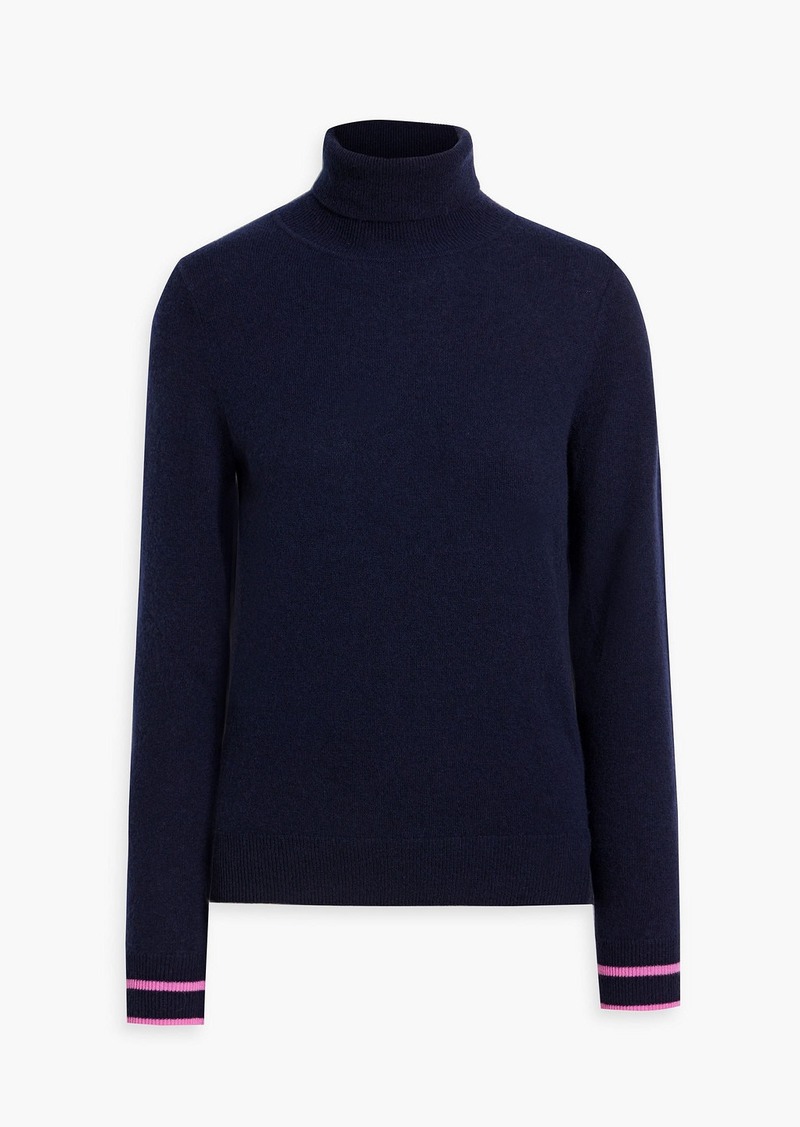 Chinti and Parker - Merino wool and cashmere-blend turtleneck sweater - Blue - L