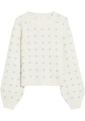 Chinti and Parker - Polka-dot wool and cashmere-blend sweater - Neutral - L