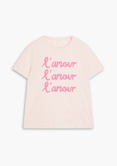 Chinti and Parker - Printed cotton-jersey T-shirt - Pink - S
