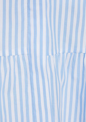 Chinti and Parker - Striped cotton-poplin midi shirt dress - Blue - UK 10
