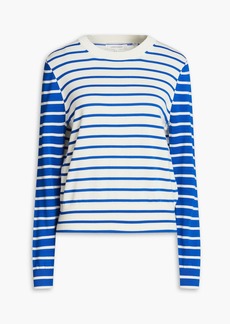 Chinti and Parker - Striped cotton sweater - Blue - XS