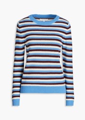 Chinti and Parker - Striped intarsia wool and cashmere-blend sweater - Blue - XS