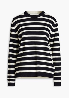 Chinti and Parker - Striped wool and cashmere-blend sweater - Blue - S