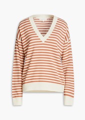 Chinti and Parker - Striped wool and cashmere-blend sweater - Brown - L