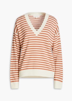 Chinti and Parker - Striped wool and cashmere-blend sweater - Brown - M