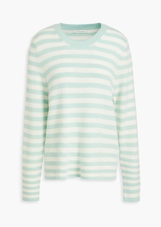 Chinti and Parker - Striped wool and cashmere-blend sweater - Green - XS