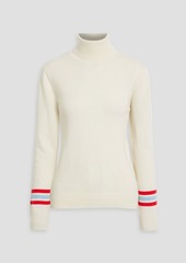 Chinti and Parker - Striped wool and cashmere-blend turtleneck sweater - Red - XS