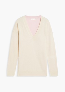Chinti and Parker - Two-tone wool and cashmere-blend sweater - Neutral - L