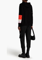 Chinti and Parker - Wool and cashmere-blend intarsia hoodie - Black - S