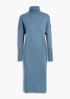Chinti and Parker - Wool and cashmere-blend turtleneck dress - Blue - XS