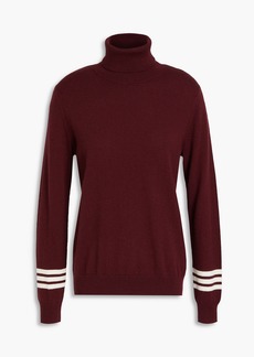 Chinti and Parker - Wool and cashmere-blend turtleneck sweater - Burgundy - XS