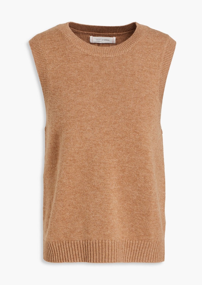 Chinti and Parker - Wool and cashmere-blend vest - Brown - XS