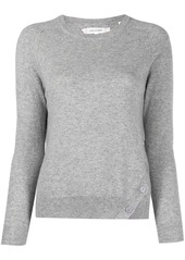 Chinti and Parker diagonal contrast placket jumper
