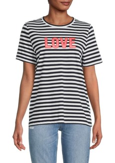 Chinti and Parker Love Striped Tee