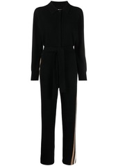 Chinti and Parker side-stripe detail jumpsuit
