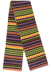 Chinti and Parker zigzag-print knitted scarf