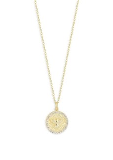 Chloé 14K Goldplated Sterling Silver & Cubic Zirconia Phoenix Pendant Chain Necklace