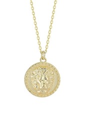 Chloé 14K Goldplated Sterling Silver Lion Head Medallion Pendant Necklace