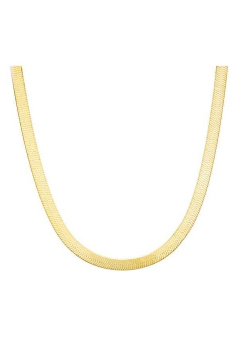 Chloé 14K Goldplated Sterling Silver Snake Chain Necklace/18"