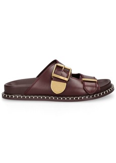 Chloé 20mm Rebecca Leather Flat Sandals