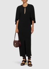 Chloé 3/4 Sleeve Jersey Midi Dress