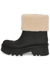 Chloé 40mm Raina Rubber & Shearling Boots