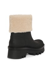 Chloé 40mm Raina Rubber & Shearling Boots