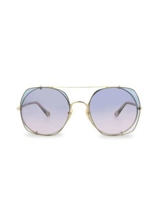 Chloé 56MM Geometric Sunglasses