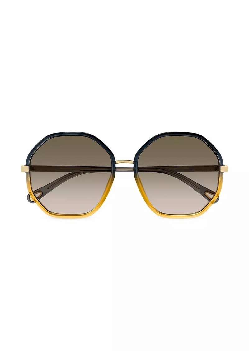 Chloé 59MM Geometrical Sunglasses