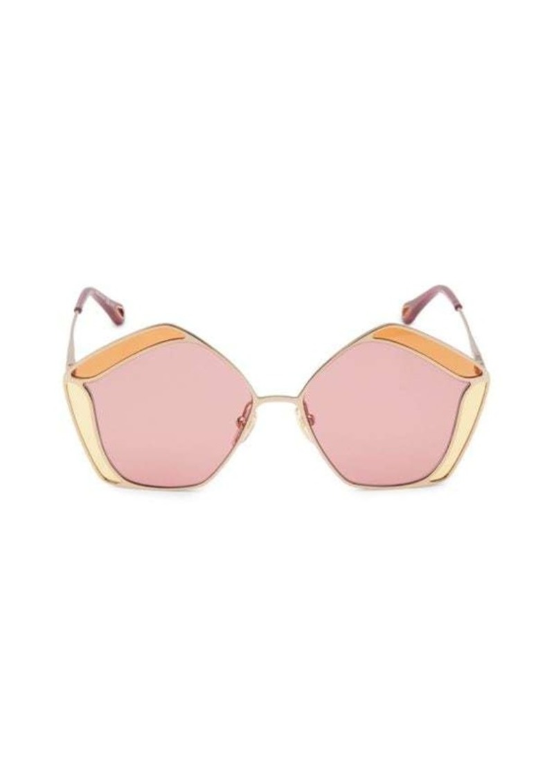 Chloé 59MM Pentagon Sunglasses