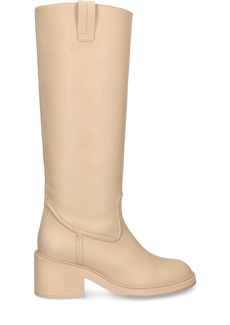 Chloé 60mm Mallo Leather Tall Boots