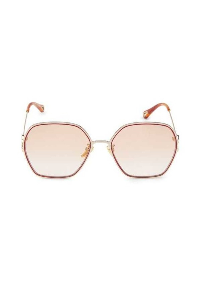 Chloé 61MM Geometric Sunglasses