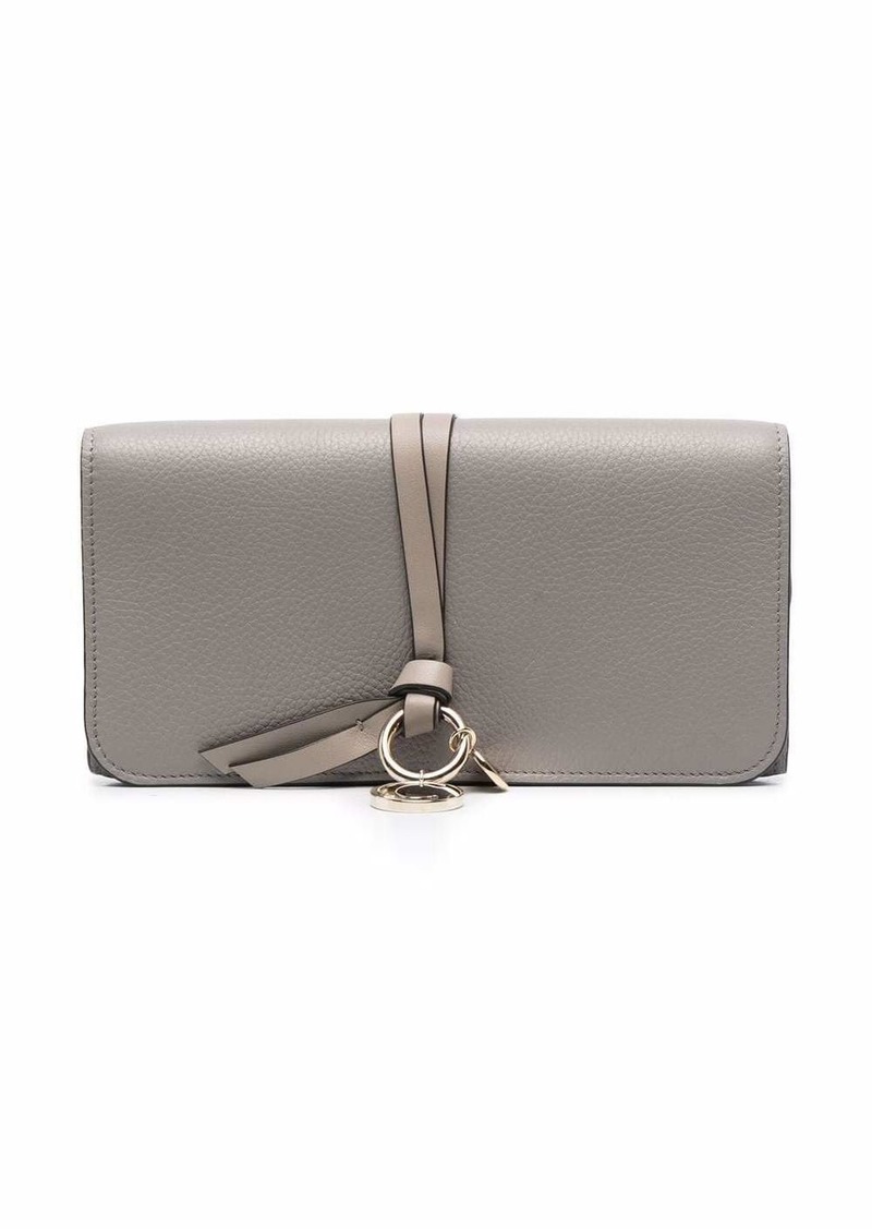 Chloé Alphabet textured-leather wallet