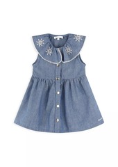 Chloé Baby Girl's & Little Girl's Embroidered Collar Sleeveless Dress