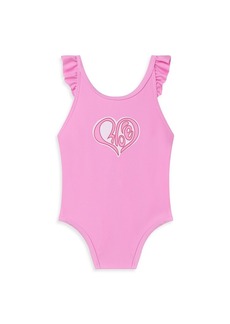 Chloé Baby's & Little Girl's Heart Logo One-Piece Swimsuit