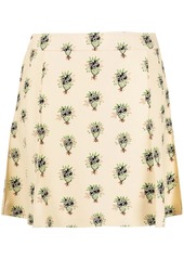 Chloé bouquet-print mini-skirt