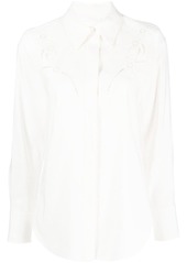 Chloé broderie-anglaise silk shirt