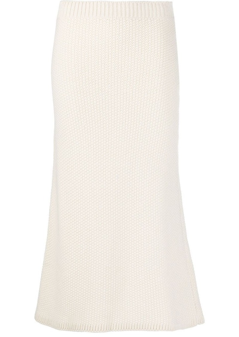 Chloé cashmere midi skirt