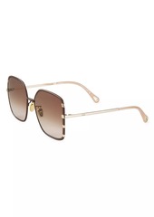 Chloé Celeste 59 MM Square Metal Sunglasses