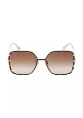 Chloé Celeste 59 MM Square Metal Sunglasses