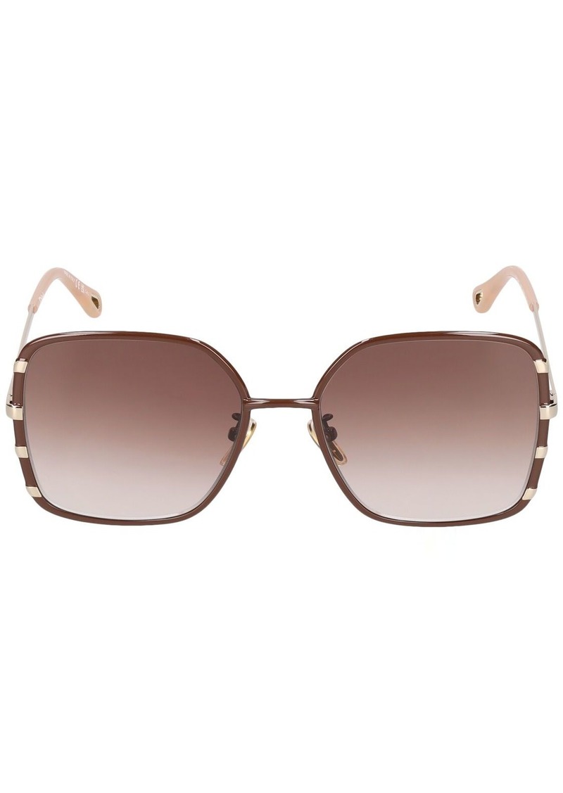 Chloé Celeste Squared Metal Sunglasses