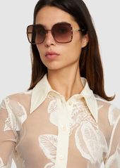 Chloé Celeste Squared Metal Sunglasses