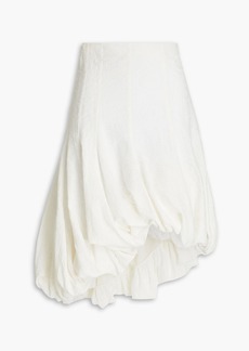 Chloé - Asymmetric cotton-blend broderie anglaise skirt - White - FR 34
