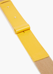 Chloé - Cotton-canvas and leather bag strap - Yellow - OneSize