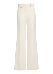 Chloé - Cotton Straight-Leg Pants - White - FR 38 - Moda Operandi