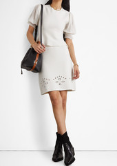 Chloé - Crochet-knit wool and cashmere-blend sweater - White - L
