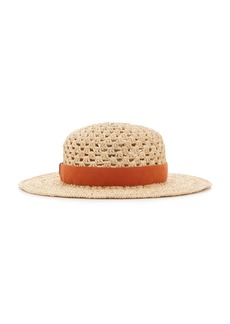 Chloé - Crocheted Raffia Hat - Neutral - S - Moda Operandi
