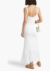 Chloé - Cutout crinkled silk-blend maxi dress - White - S