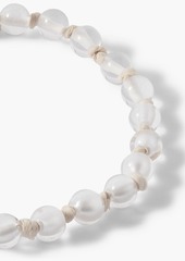 Chloé - Darcey chiffon beaded necklace - White - OneSize