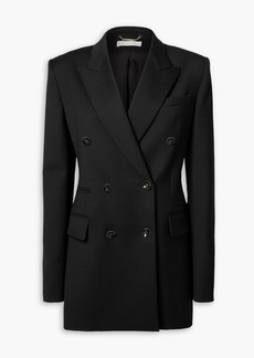 Chloé - Double-breasted wool-blend crepe blazer - Black - FR 40